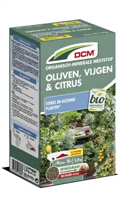 Deal | DCM meststof olijven, vijgen en citrus 1,5kg, 20m²