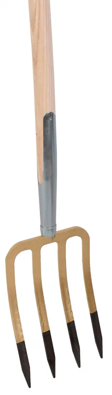 Spitvork 4-tands 85 cm steel - Aanbieding