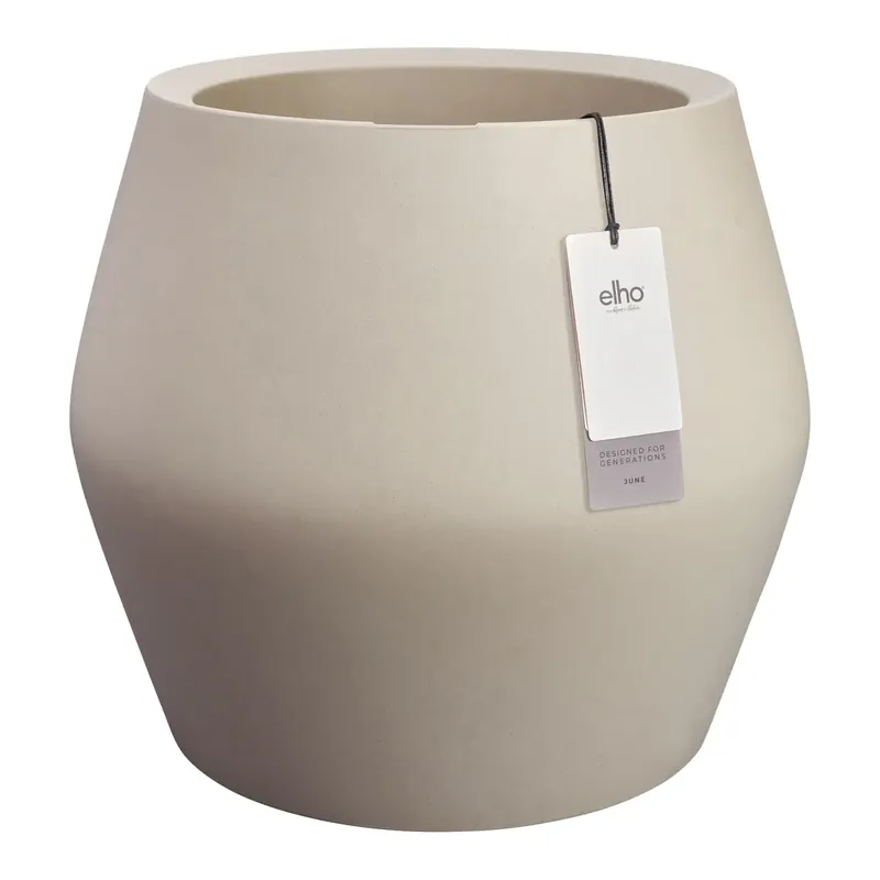 Nog enkele stuks | Elho June Split Low 46 - Ø46xH42 cm - Binnen en Buiten - 100% gerecycled