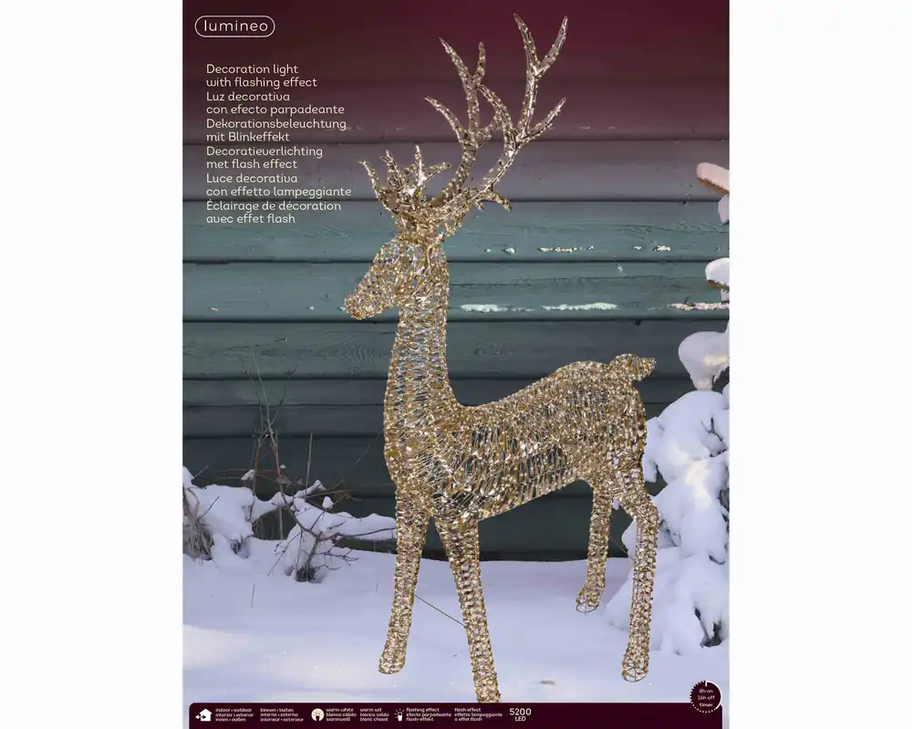 Lumineo micro LED rendier 270 cm buiten | Veel gevraagd