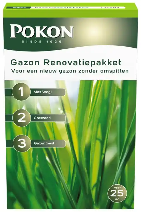 Pokon gazonrenovatiepakket 3-in-1 - Nieuw in het assortiment