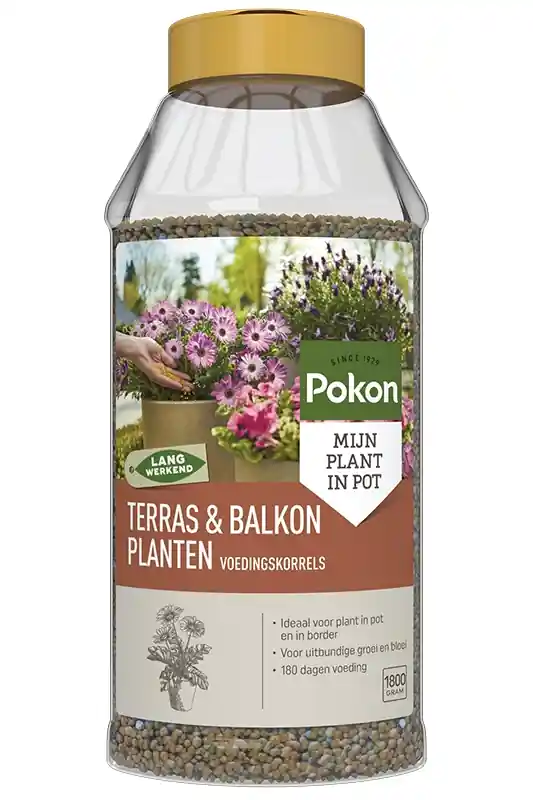Pokon voedingskorrels terras en balkon 1800 gr - Veel gekozen