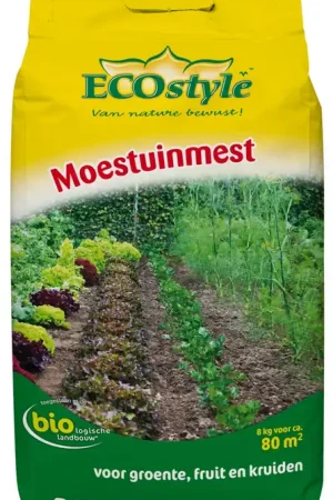 Nieuw - ECOstyle moestuinmest 8 kg