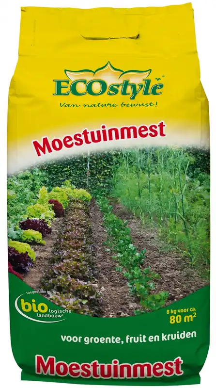 Nieuw - ECOstyle moestuinmest 8 kg