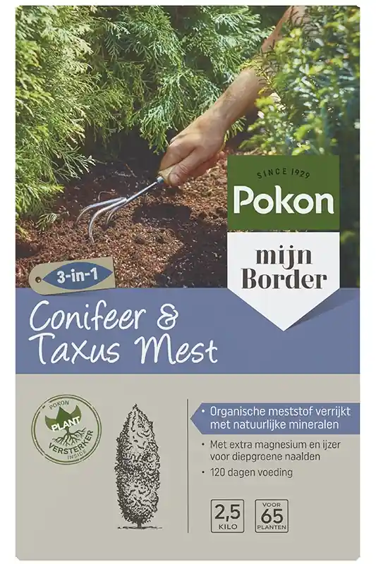 Voeg toe aan winkelwagen - Pokon conifeer en taxus mest 2,5 kg