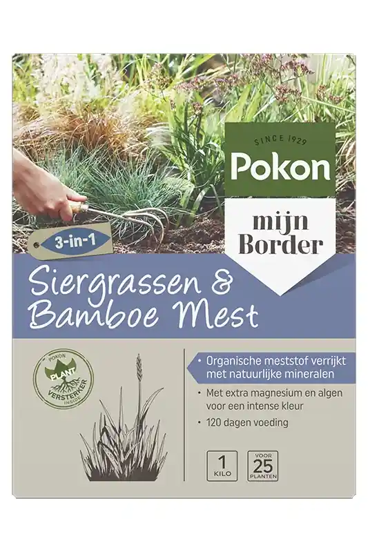 Pokon siergrassen en bamboe mest - Extra voordeel
