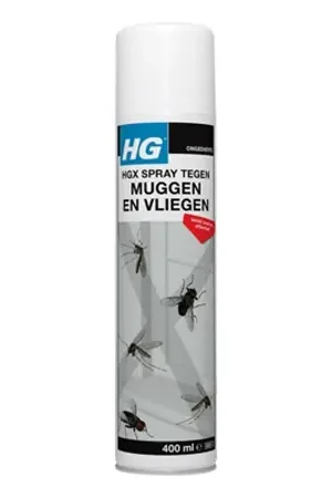 Zolang de voorraad strekt - HG spray tegen muggen en vliegen 400 ml
