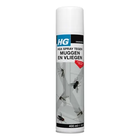 Zolang de voorraad strekt - HG spray tegen muggen en vliegen 400 ml