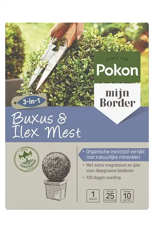 Bestel vandaag | Pokon buxus en ilex mest 1 kg