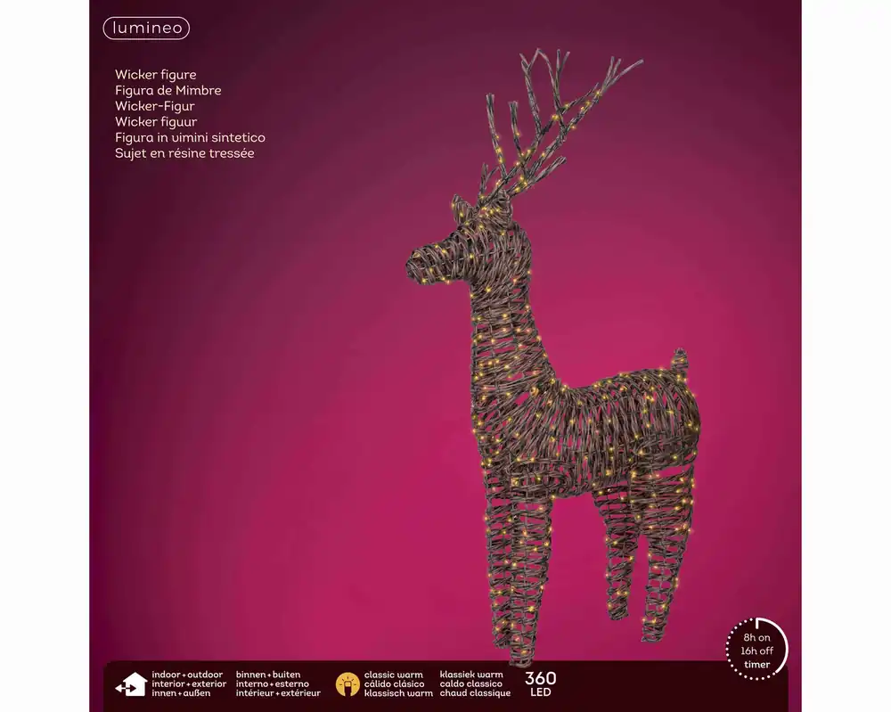 Lumineo micro LED rendier 104 cm - Veel gekozen