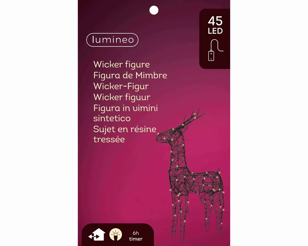 Tijdelijk aanbod - Lumineo micro LED rendier 85 cm