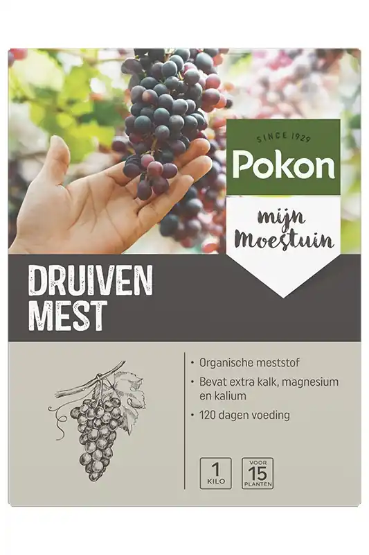 Mis het niet - Pokon druivenmest