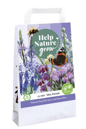 Bestelbaar | Tas Blue Friends ‘Help Nature Grow‘