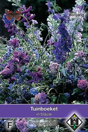 Veilig betalen - Tuinboeket in blauw - plukmengsel