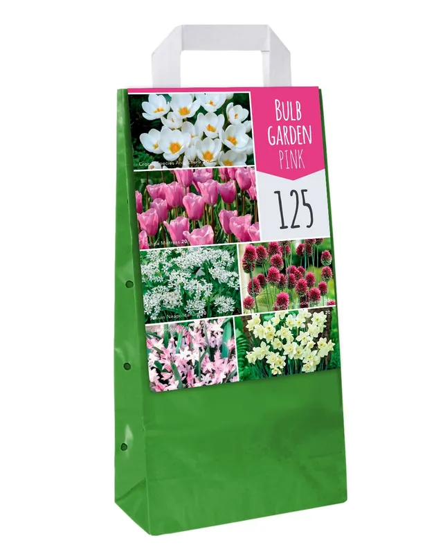 Makkelijk bestellen - Tas met 125 bollen Bulb Garden Pink