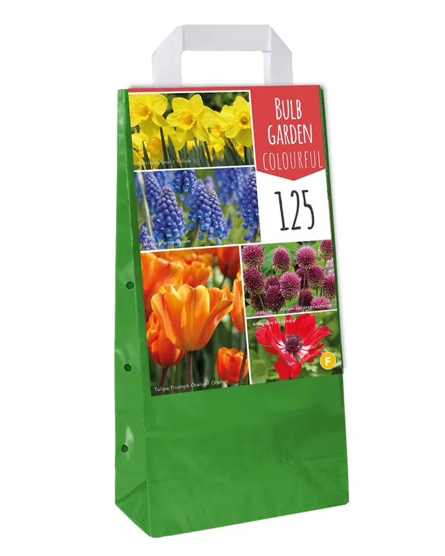 Tas met 125 bollen Bulb Garden Colourful | Klantfavoriet