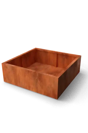 Direct beschikbaar | Cortenstaal plantenbak 120x120x40cm