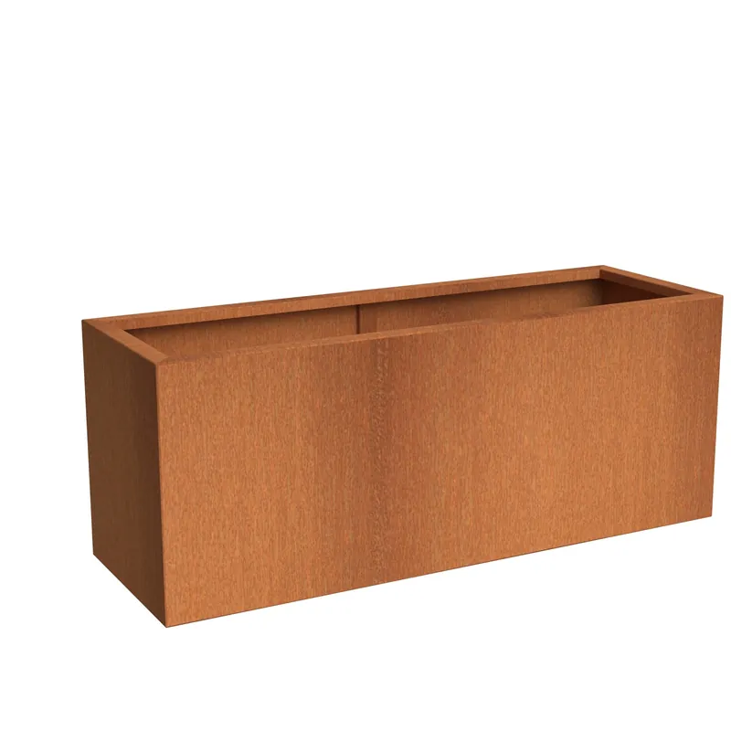 Cortenstaal plantenbak 150x40x40 cm | Mis het niet