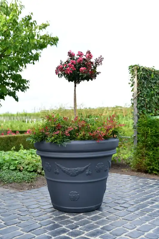 Plantenbak Felice 100 Antraciet | Net binnen