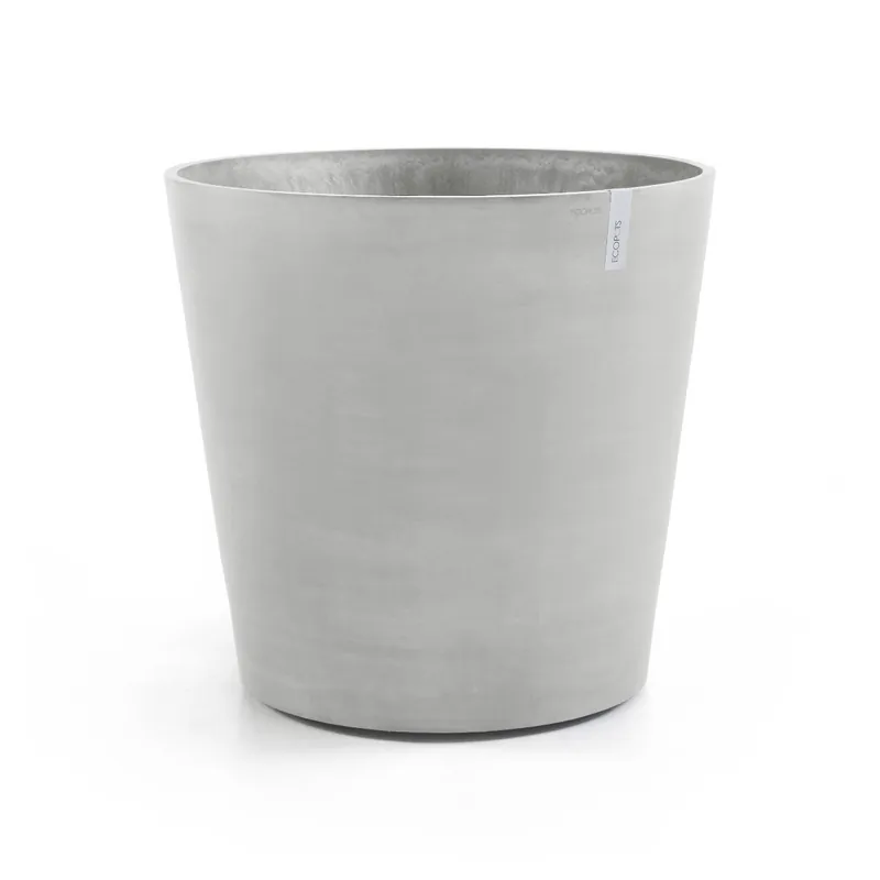 Favoriet van klanten | Ecopots Amsterdam White grey Met wielen