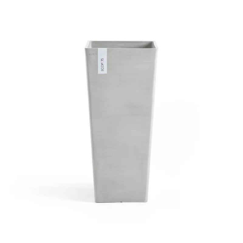 Ecopots Rotterdam High White grey - Net gelanceerd