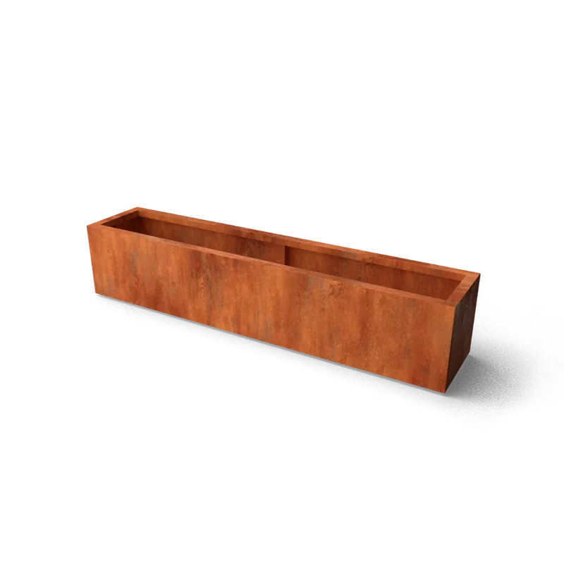 Cortenstaal plantenbak 200x40x40 cm - Trending