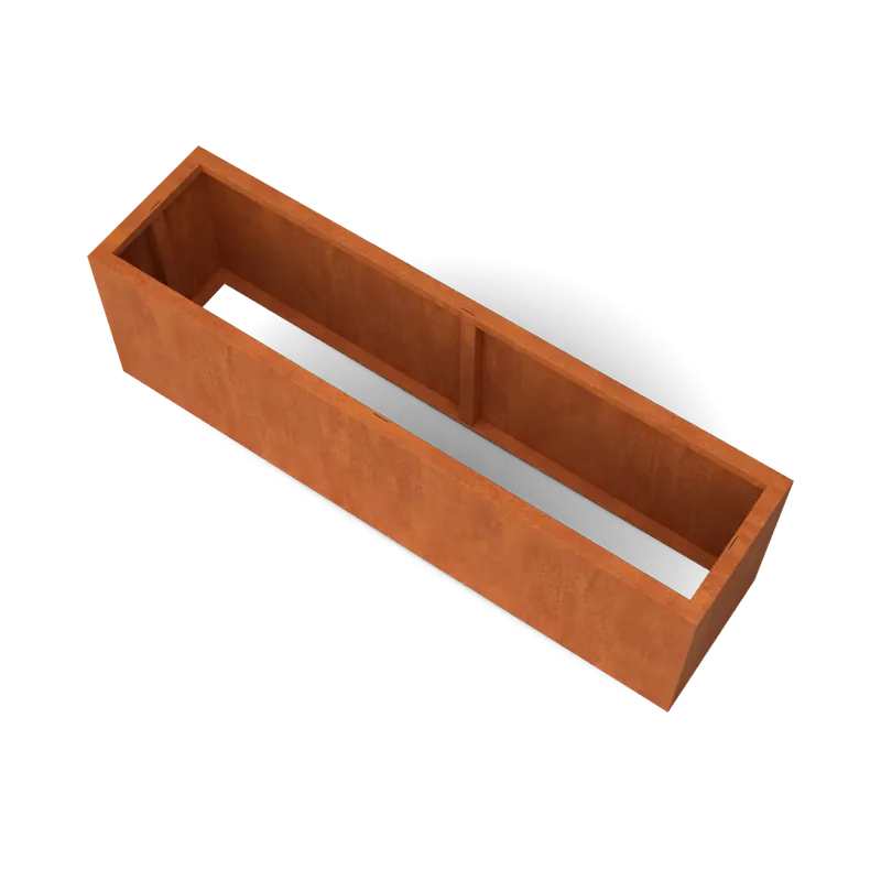 Cortenstaal plantenbak 200x50x60 cm - Zonder bodem - Veel voordeel
