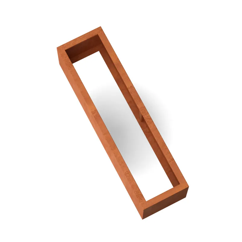 Cortenstaal plantenbak 150x40x40 cm - Zonder bodem - Makkelijk bestellen