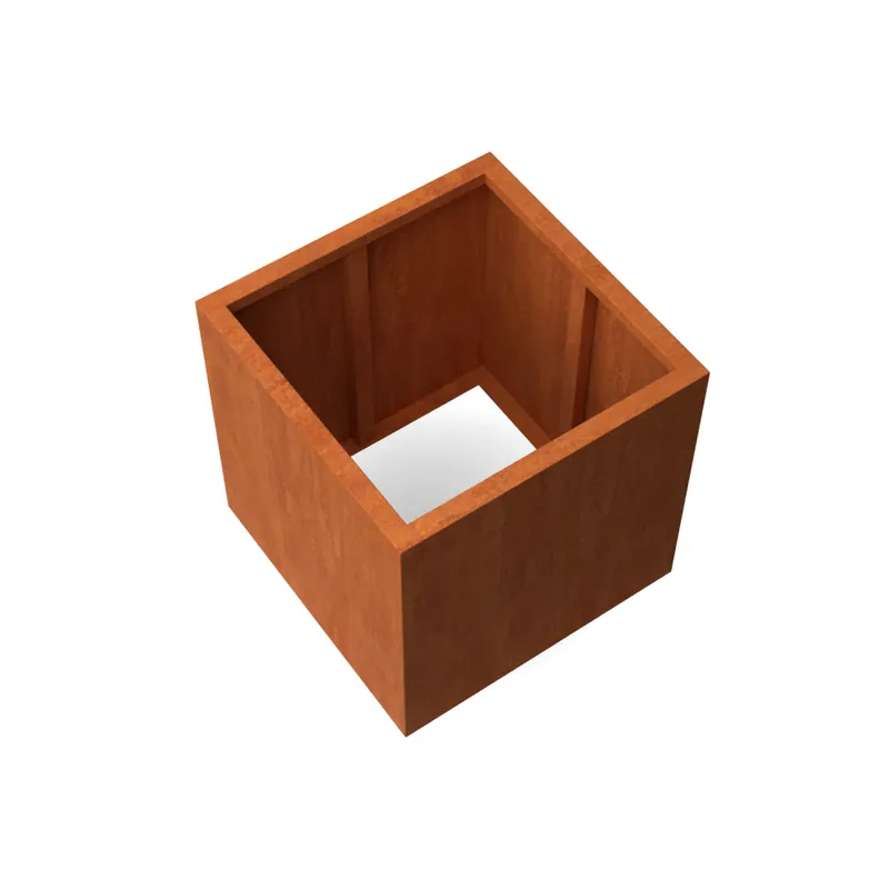 Cortenstaal plantenbak 80x80x80 cm - Zonder bodem | Nieuw gelanceerd