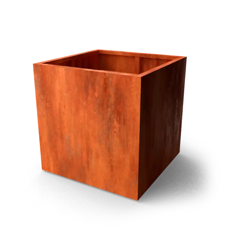 Cortenstaal plantenbak 100x100x100 cm - Extra korting