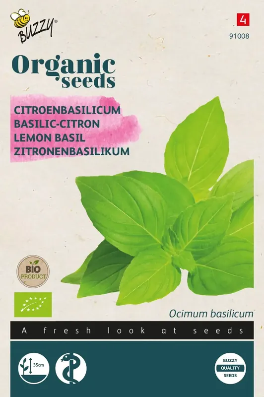 Nieuw binnengekomen - Basilicum Citroensmaak (BIO)