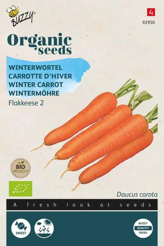 Winterwortelen Flakkese 2 (BIO) | Klaar voor verzending
