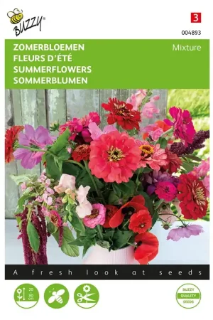 Zomerbloemen Roze en rood mengsel | Meest verkocht