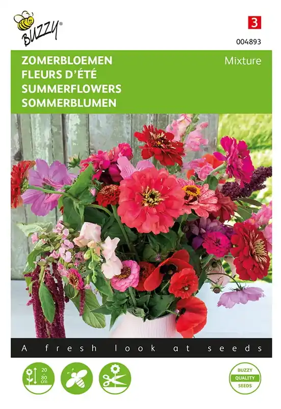 Zomerbloemen Roze en rood mengsel | Meest verkocht