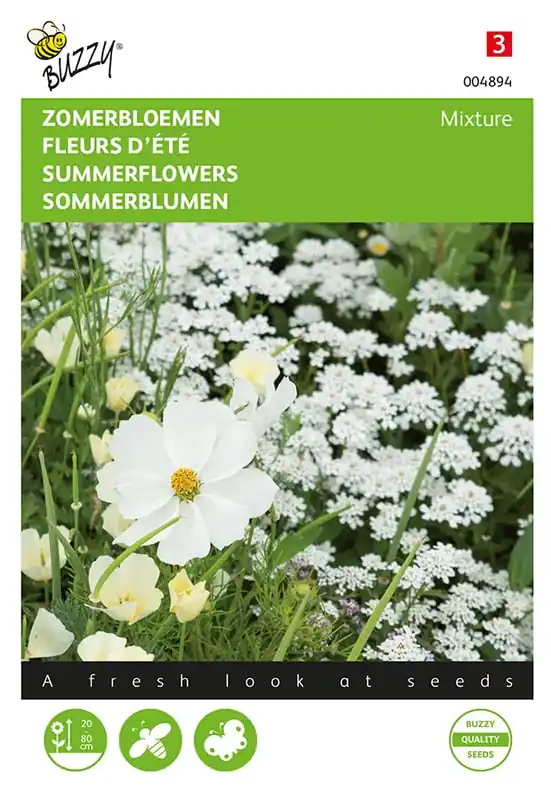 Scherpe prijs | Zomerbloemen Wit mengsel
