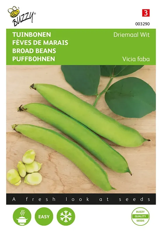 Tuinbonen Driemaal Wit - Extra voordeel