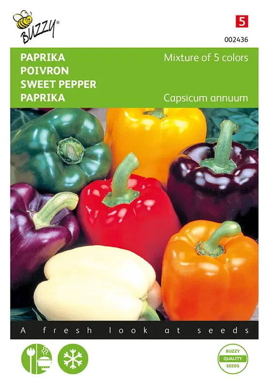 Nieuw binnengekomen - Paprika 5 Kleurenmengsel