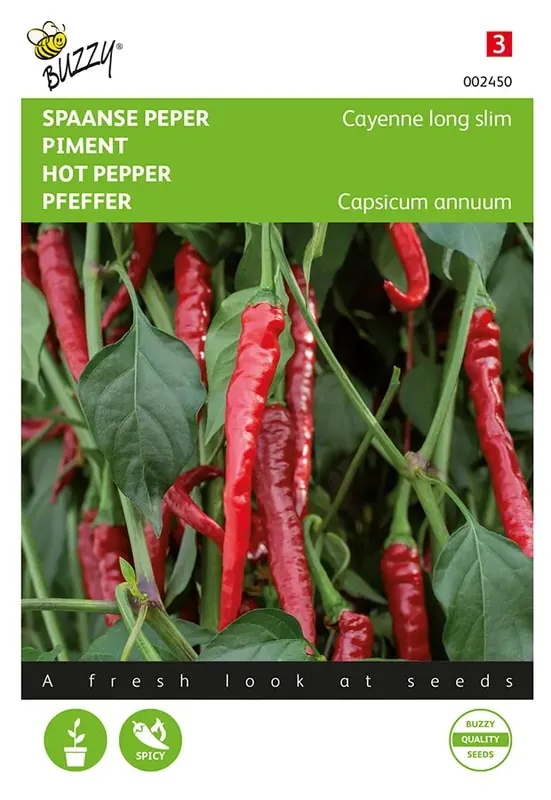 Spaanse Peper Cayenne long slim | Scherp geprijsd