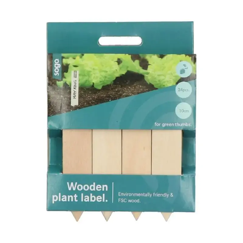 Premiumkwaliteit - Houten steeketiket 10cm 24st