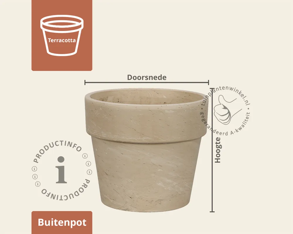 Bloempot Calima graniet | Tijdelijk aanbod