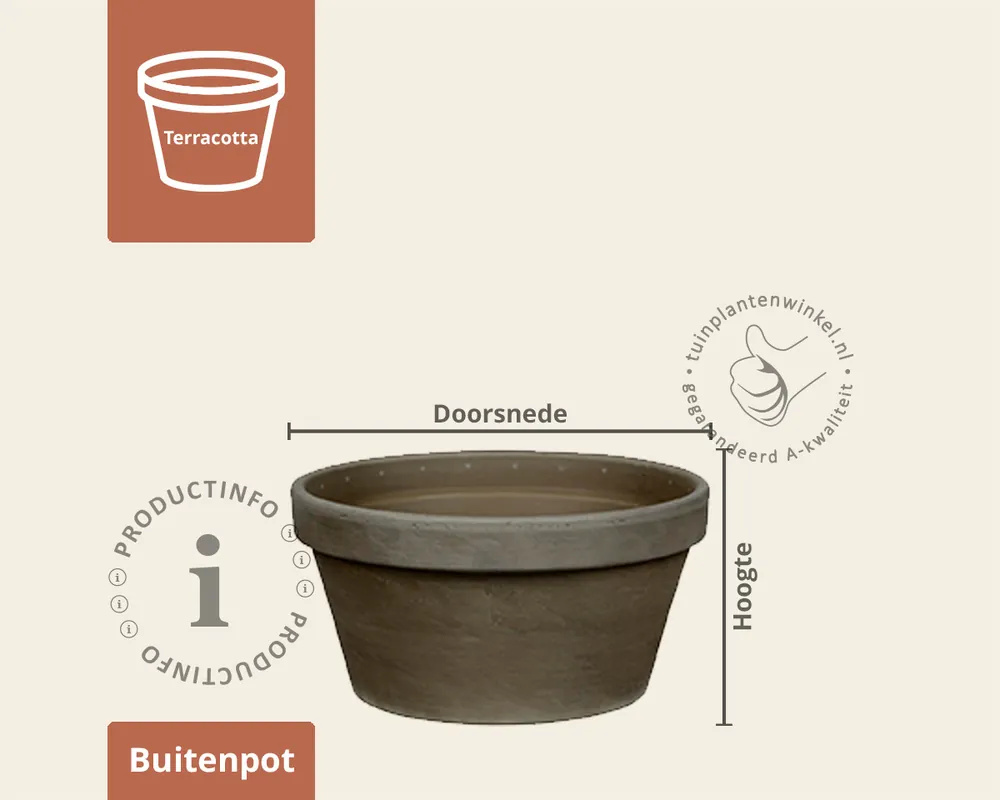 Nieuw binnengekomen | Bloempot KUL basalt