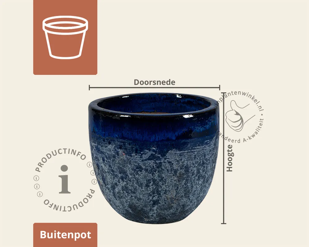 Online bestellen | Bloempot Melbourne 2-03 blauw