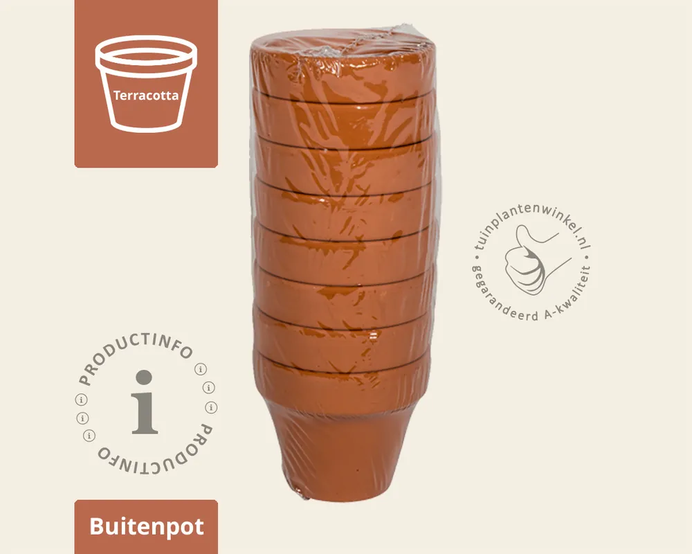 Bloempot mini BLT terracotta set - Deal