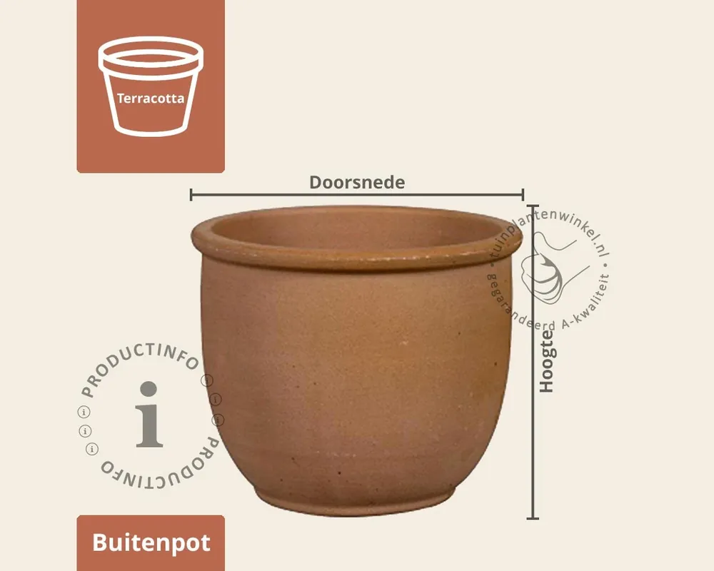 Bloempot Treviso 01 terra - Aanbieding loopt bijna af