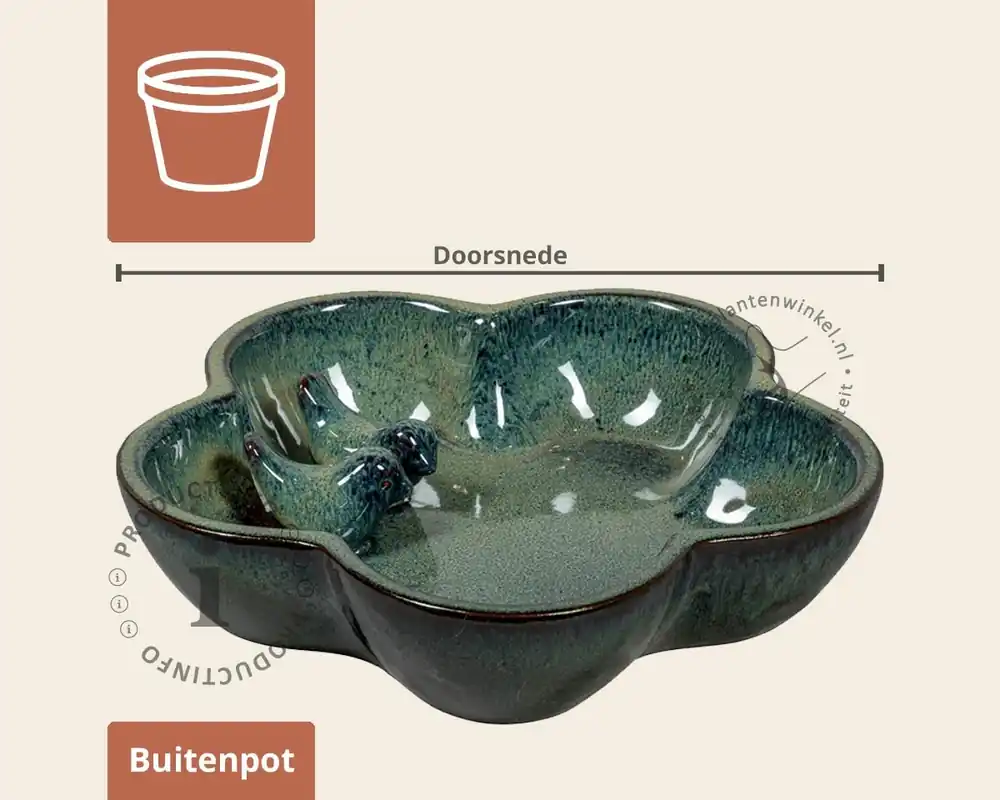 Flitsaanbieding | Shanghai birdbath 2 drip groen