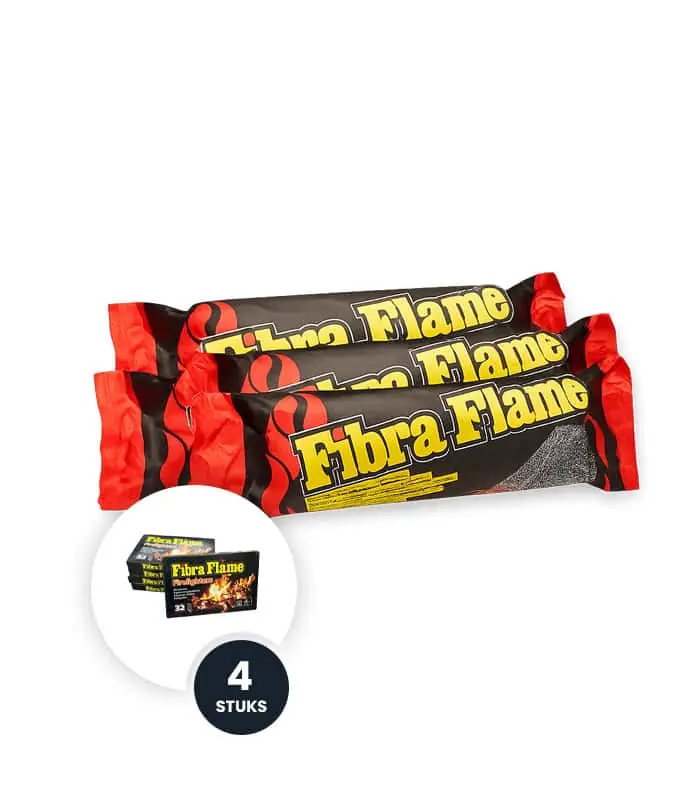 Fibra Flame Haardblok (4 blokken) - Shop nu