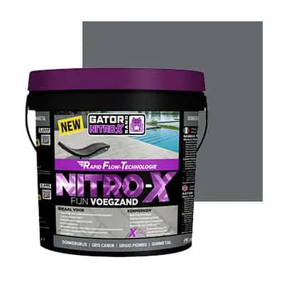 Op voorraad - Gator Nitro X Fijn Voegzand DONKERGRIJS