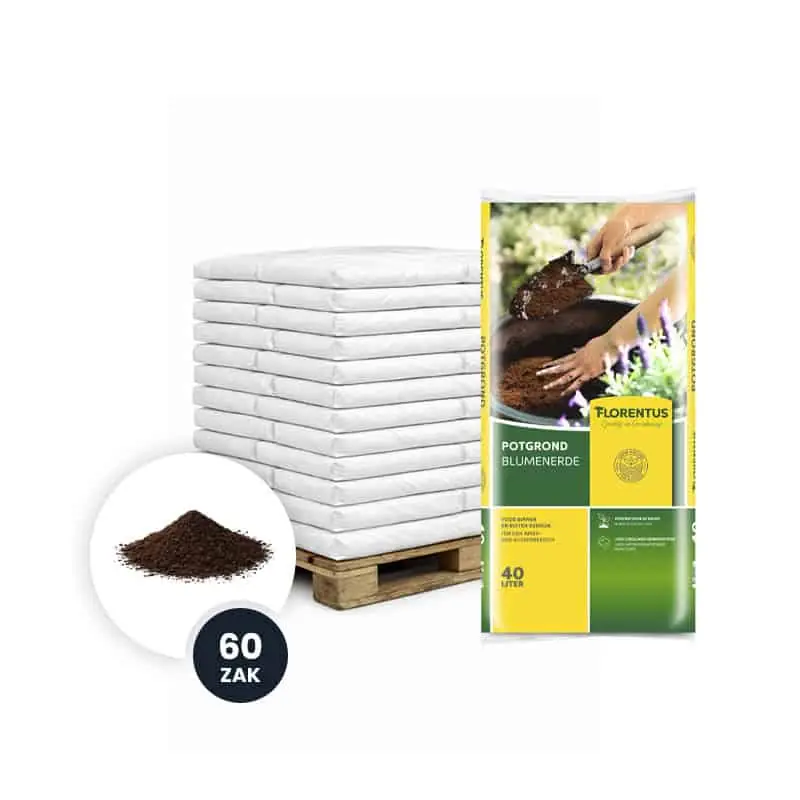 Speciale aanbieding - Florentus Universele Potgrond Langwerkend 40L – VOLLE PALLET (60 zakken)