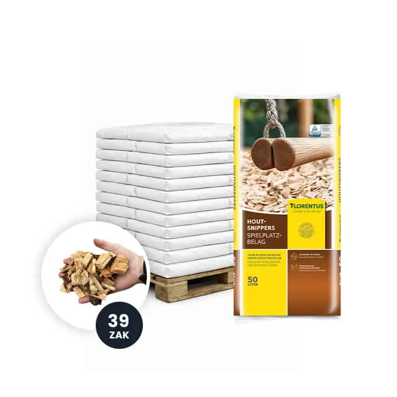 Dagdeal | Florentus Houtsnippers 50L – VOLLE PALLET (39 zakken)