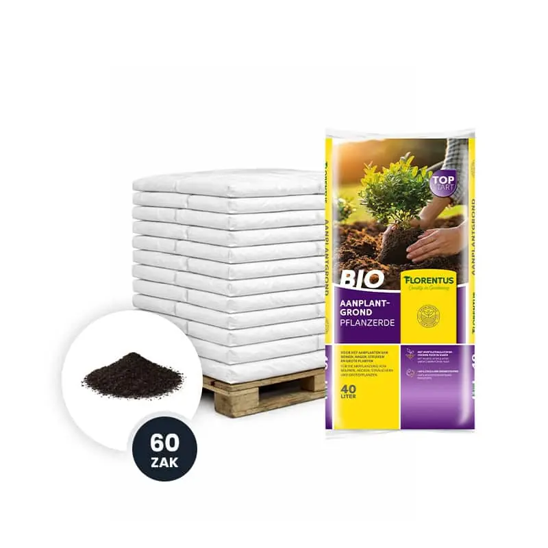 Flitsaanbieding | Florentus BIO Aanplantgrond 40L – VOLLE PALLET (60 zakken)